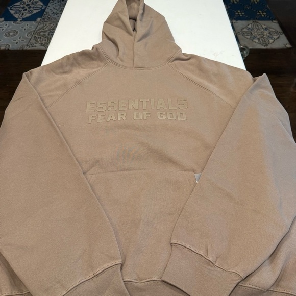 Fear of God Essentials Men’s  Hoodie Size XXL Color Wood Brand New - Picture 7 of 7